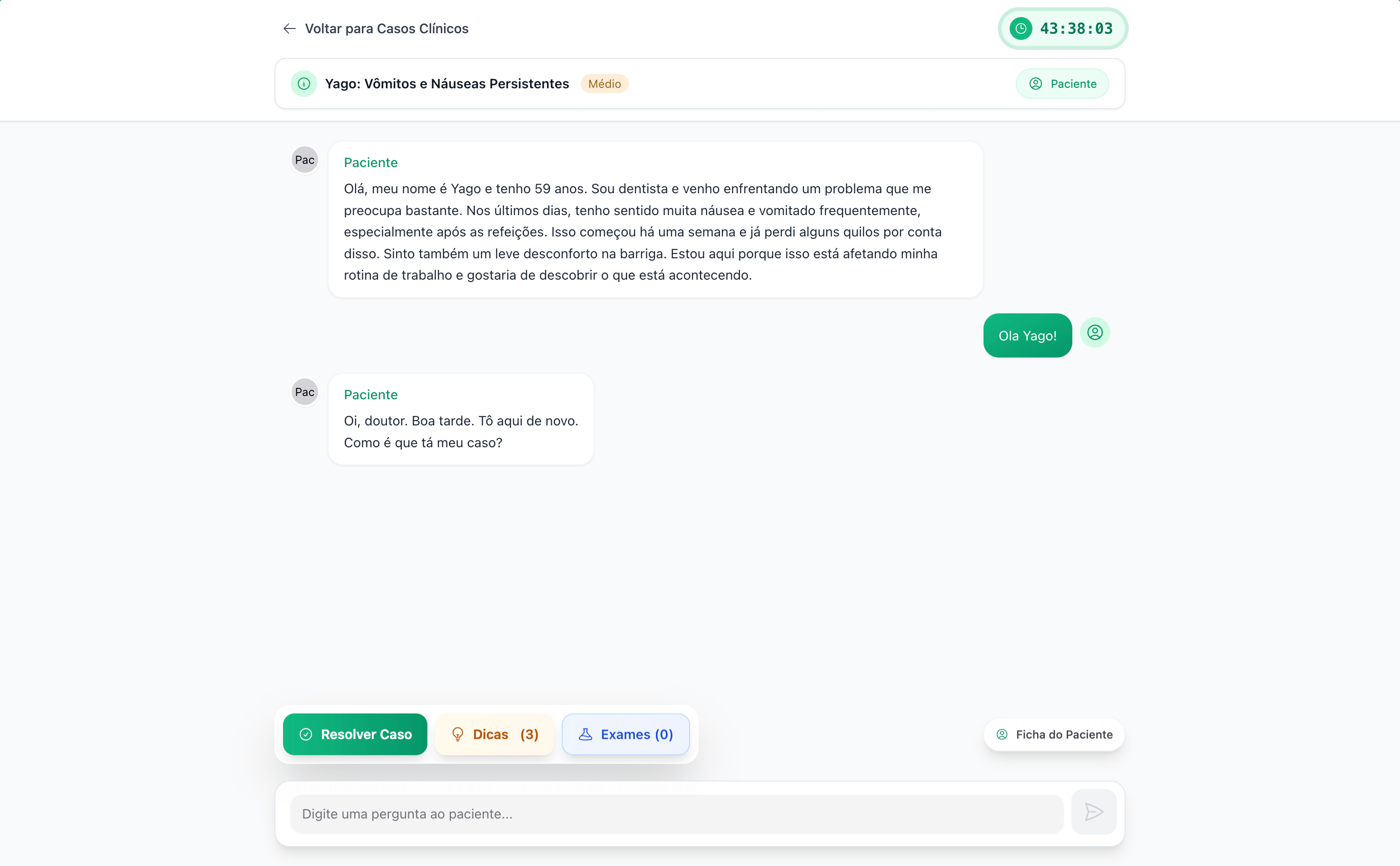 Simulação de casos clínicos com IA ArchiMeds para desenvolver raciocínio médico