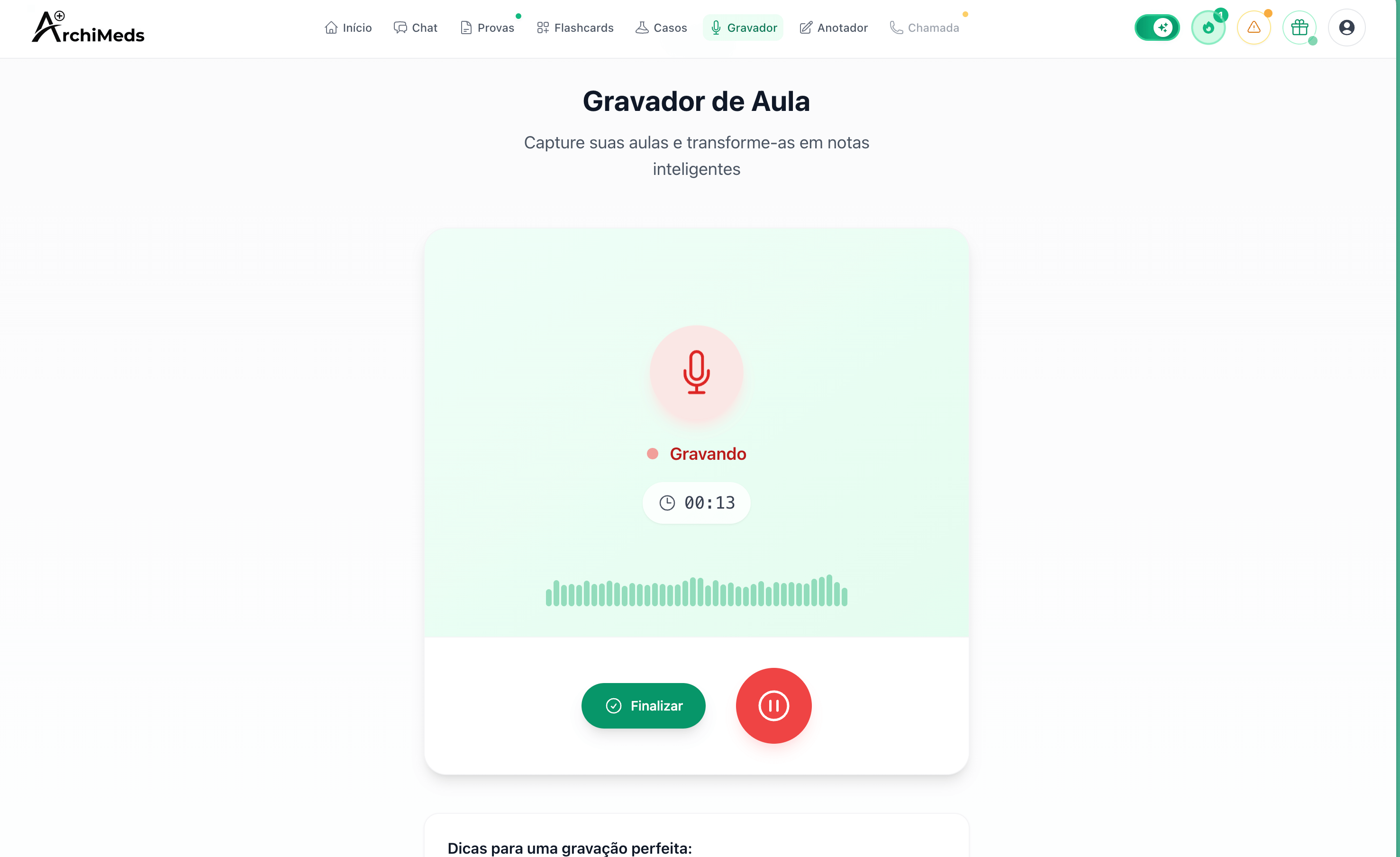 Gerador de resumos médicos com inteligência artificial ArchiMeds