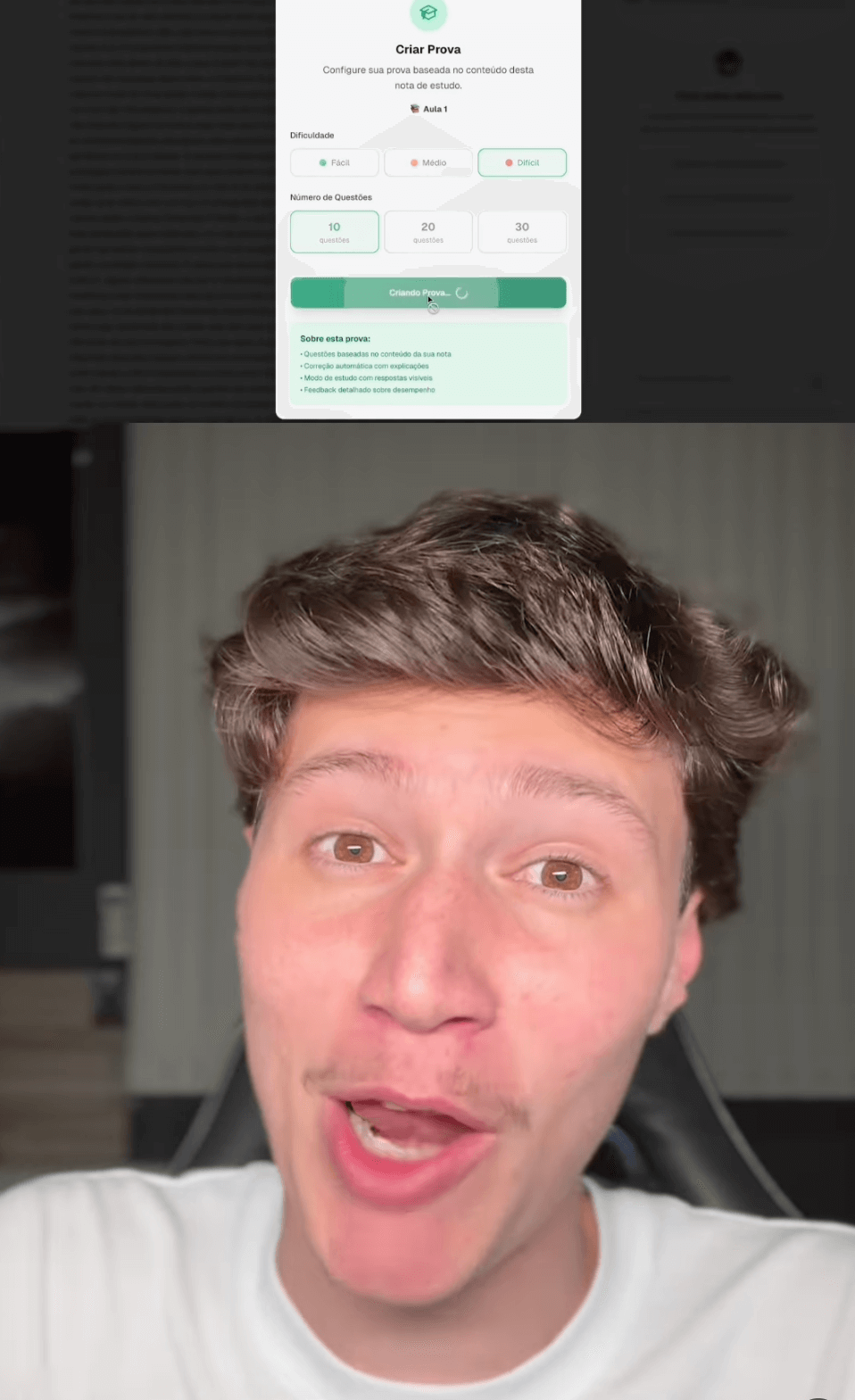 Depoimento em vídeo de iampedrogois - estudante de medicina usando ArchiMeds no Instagram